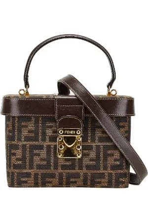 Fendi Pre-owned, Kobieta, brązowy, ONE SIZE, Skóra, Pre-owned Canvas handbags