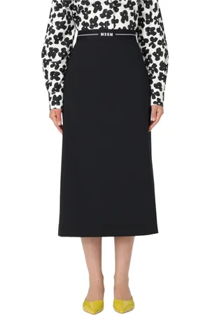 Msgm Spódnice, Kobieta, Czarny, S, Stylowa Spódnica dla Kobiet