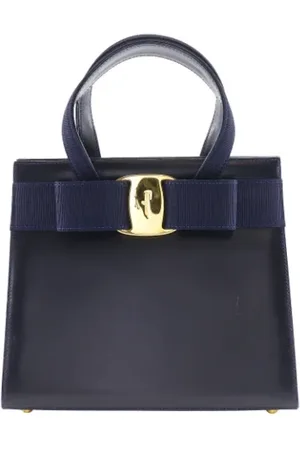 Salvatore Ferragamo Pre-owned, Kobieta, Niebieski, ONE SIZE, Skóra, Pre-owned Skórzane torebki