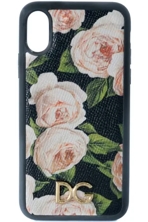 Dolce & Gabbana Akcesoria, Kobieta, Wielobarwność, ONE SIZE, Kwiatowy Etui na i Phone dla Kobiet