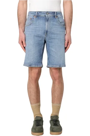 Dondup Szorty, Mężczyzna, Niebieski, W31, Denim, Klasyczne Spodenki Jeansyowe