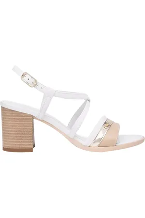 Nero Giardini Buty, Kobieta, Biały, 36 EU, Białe Sandały, Włoska Elegancja i Komfort
