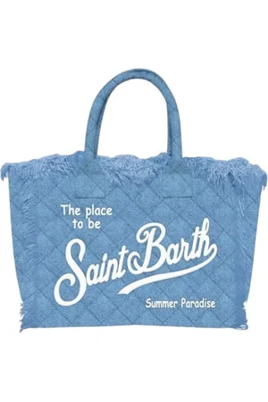MC2 SAINT BARTH Torebki, Kobieta, Niebieski, ONE SIZE, Torba z gąbki Colette
