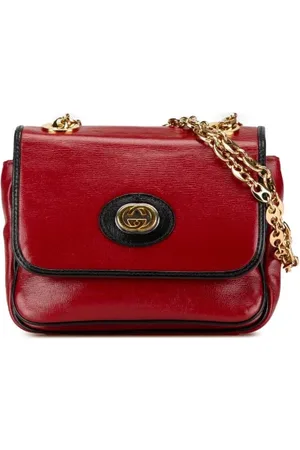 Gucci Pre-owned, Kobieta, Czerwony, ONE SIZE, Skóra, Pre-owned Leather gucci-bags
