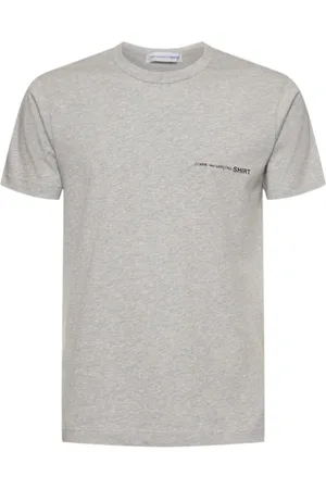Comme des Garçons Koszulki, Mężczyzna, Szary, S, Szara koszulka z nadrukiem logo