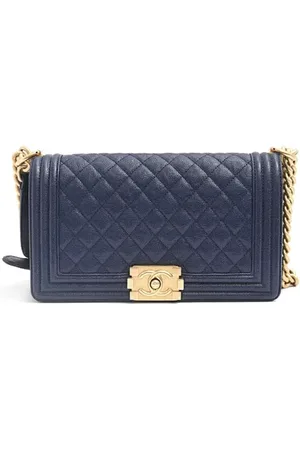 CHANEL Pre-owned, Kobieta, Niebieski, ONE SIZE, Skóra, Pre-owned Leather crossbody-bags