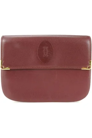 Cartier Pre-owned, Kobieta, Czerwony, ONE SIZE, Skóra, Pre-owned Leather clutches