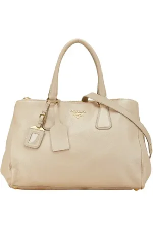 Prada Pre-owned, Kobieta, Beżowy, ONE SIZE, Skóra, Pre-owned Leather prada-bags