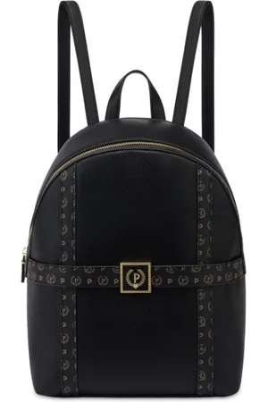 Pollini Torebki, Kobieta, Czarny, ONE SIZE, Plecak Overlay Array Duży