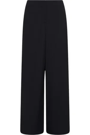 MARELLA Spodnie, Kobieta, Czarny, S, Bawełna, Czarne Spodnie Wide Leg