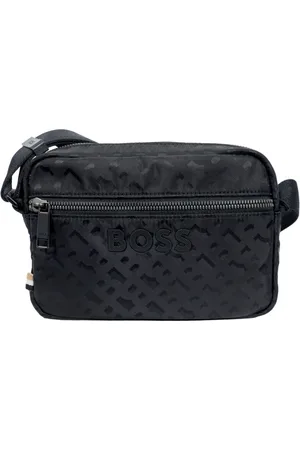 HUGO BOSS Torebki, Mężczyzna, Czarny, ONE SIZE, Elegancka Funkcjonalna Torba na ramię Czarna
