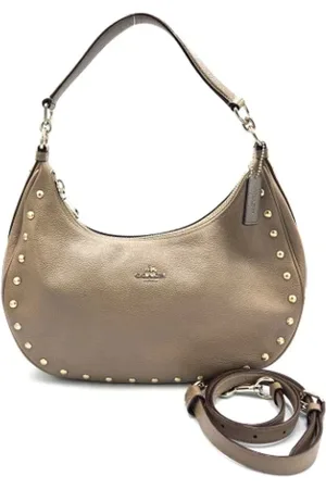 Coach Pre-owned, Kobieta, Szary, ONE SIZE, Skóra, Pre-owned Skórzane torebki