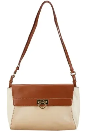 Salvatore Ferragamo Pre-owned, Kobieta, brązowy, ONE SIZE, Skóra, Pre-owned skórzane torby na ramię
