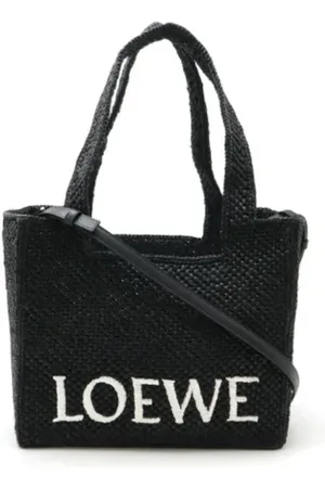 Loewe Pre-owned, Kobieta, Czarny, ONE SIZE, Skóra, Pre-owned Raffia shoulder-bags