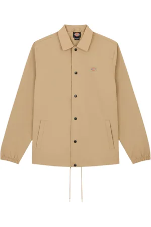 Dickies Kurtki, Mężczyzna, Beżowy, L, Nylon, Kurtka Oakport Coach