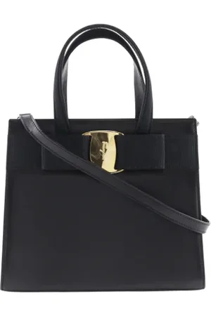 Salvatore Ferragamo Pre-owned, Kobieta, Czarny, ONE SIZE, Skóra, Pre-owned Skórzane torebki