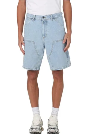 Carhartt Szorty, Mężczyzna, Niebieski, W34, Denim, Szorty Dżinsowe Granatowe Mężczyźni Stylowe