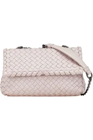 Bottega Veneta Pre-owned, Kobieta, Różowy, ONE SIZE, Skóra, Pre-owned skórzane torby na ramię