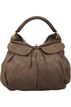 Miu Miu Pre-owned, Kobieta, brązowy, ONE SIZE, Skóra, Pre-owned Skórzane torebki