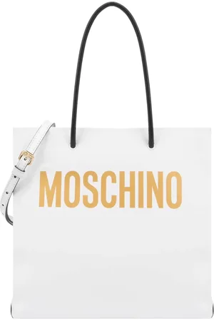 Moschino Torebki, Kobieta, Biały, ONE SIZE, Biała Skórzana Torebka Ss 23