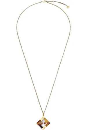 Fendi Akcesoria, Kobieta, Żółty, ONE SIZE, Elegancki Wisiorek na Szyję