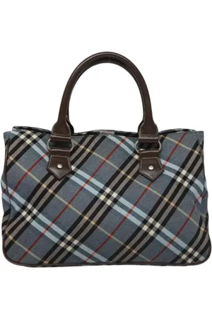 Burberry Pre-owned, Kobieta, Niebieski, ONE SIZE, Skóra, Pre-owned Canvas handbags