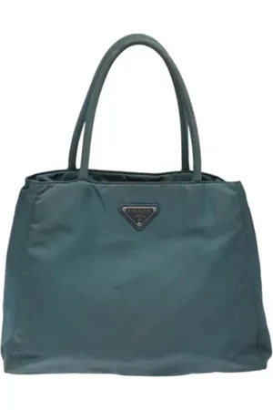 Prada Pre-owned, Kobieta, Niebieski, ONE SIZE, Nylon, Pre-owned Nylon handbags