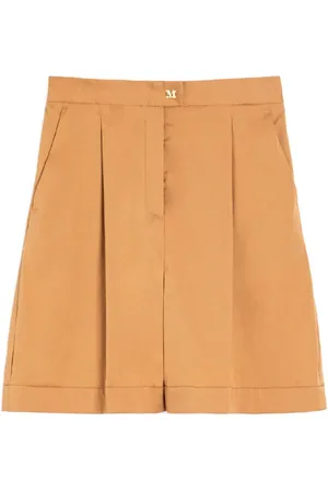 Max Mara Szorty, Kobieta, brązowy, XS, Brązowe Spodnie Flared Bermuda