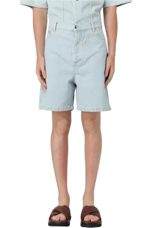 Nanushka Szorty, Mężczyzna, Niebieski, W32, Denim, Jasne denimowe szorty w luzie