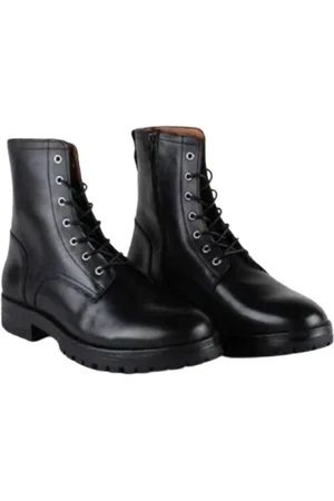 Guess Buty, Mężczyzna, Czarny, 44 EU, Skóra, Wysokie sznurowane botki