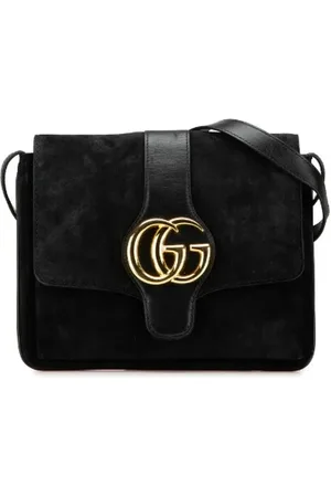 Gucci Pre-owned, Kobieta, Czarny, ONE SIZE, Zamsz, Pre-owned Suede crossbody-bags