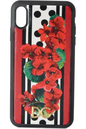 Dolce & Gabbana Akcesoria, Kobieta, Wielobarwność, ONE SIZE, Etui na i Phone z kwiatami dla kobiet