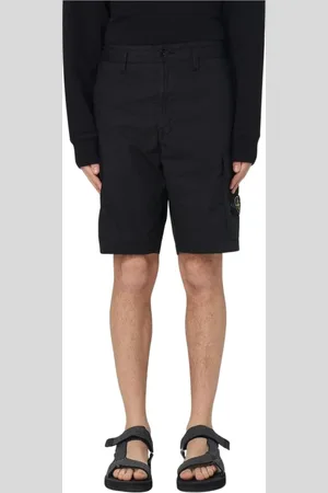 Stone Island Szorty, Mężczyzna, Czarny, W33, Minimalistyczne Spodnie Szorty dla Mężczyzn