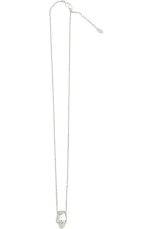 Alexander McQueen Akcesoria, Kobieta, Szary, ONE SIZE, Skull Pendant Necklace