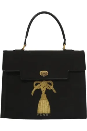 Fendi Pre-owned, Kobieta, Czarny, ONE SIZE, Pre-owned Canvas handbags