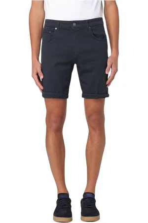 Dondup Szorty, Mężczyzna, Niebieski, W36, Stylowe Różowe Szorty Jeansyowe
