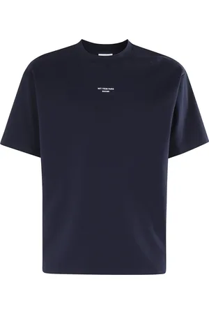Drôle de Monsieur Koszulki, Mężczyzna, Niebieski, M, Bawełna, Klasyczna koszulka T-Shirt z nadrukiem