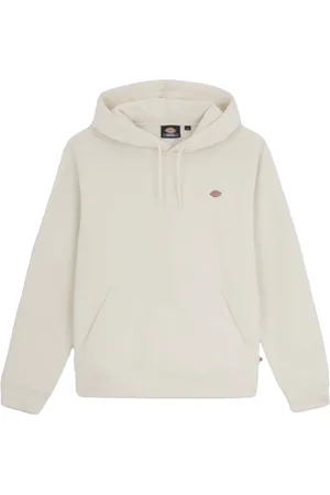 Dickies Bluzy, Mężczyzna, Biały, M, Beige Whitecap Grey Bluza z Podszewką Polarową