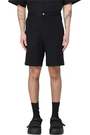 Carhartt Szorty, Mężczyzna, Czarny, S, Czarne Bawełniane Spodnie Relaksujące