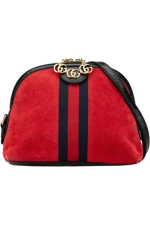 Burberry Pre-owned, Kobieta, Czerwony, ONE SIZE, Skóra, Pre-owned Suede shoulder-bags