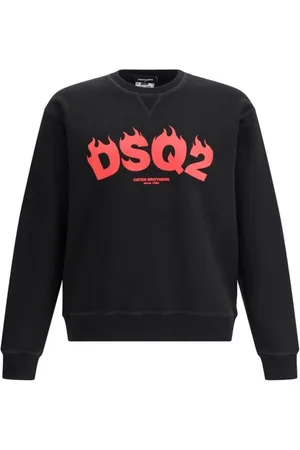 Dsquared2 Bluzy, Mężczyzna, Czarny, M, Cool Fit Sweatshirt Nowoczesny Design