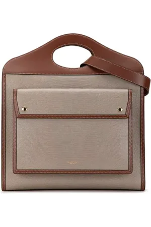 Burberry Pre-owned, Kobieta, Szary, ONE SIZE, Skóra, Pre-owned skórzane torby na ramię