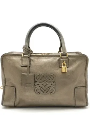 Loewe Pre-owned, Kobieta, Żółty, ONE SIZE, Skóra, Pre-owned Skórzane torebki