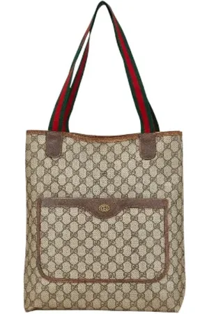 Gucci Pre-owned, Kobieta, Beżowy, ONE SIZE, Skóra, Pre-owned Canvas totes