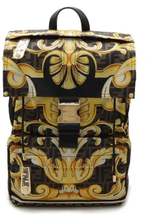 Fendi Pre-owned, Kobieta, Wielobarwność, ONE SIZE, Skóra, Pre-owned Canvas backpacks