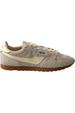 Autry Buty, Mężczyzna, Beżowy, 43 EU, Zamsz, Vintage Szare/Żółte Sneakersy