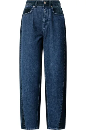 Pepe Jeans Jeansy, Kobieta, Niebieski, W25, Bawełna, Jeansyy Barrel Fit z wysokim stanem
