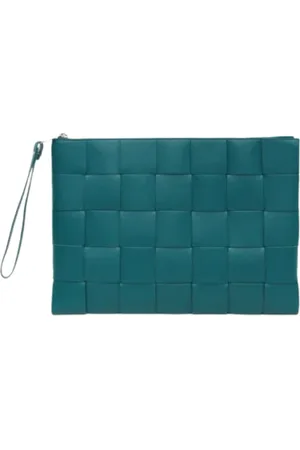 Bottega Veneta Pre-owned, Mężczyzna, Zielony, ONE SIZE, Skóra, Pre-owned Leather clutches