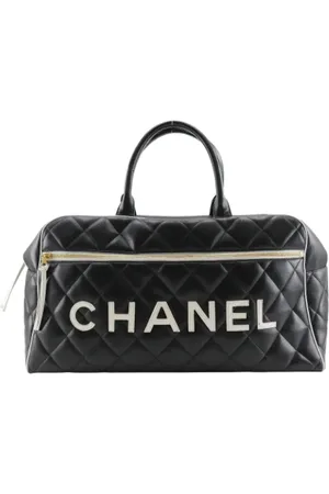 CHANEL Pre-owned, unisex, Czarny, ONE SIZE, Skóra, Pre-owned Leather travel-bags