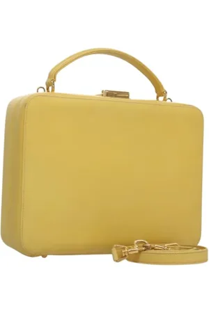 Gucci Pre-owned, Kobieta, Żółty, ONE SIZE, Skóra, Pre-owned Skórzane torebki
